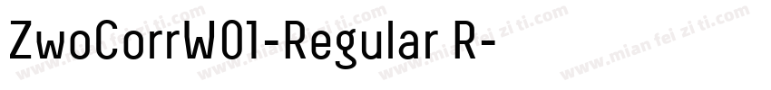 ZwoCorrW01-Regular R字体转换